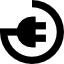 Stylised image of an electrical mains plug